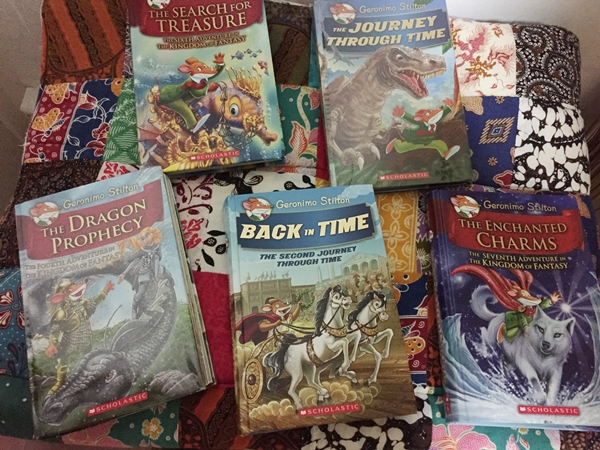 Some books from his Geronimo Stilton collections